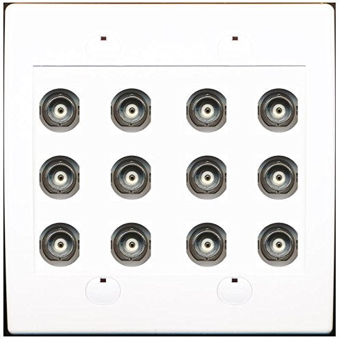 RiteAV 12 Port BNC Female/Female HD-SDI Jack Wall Plate