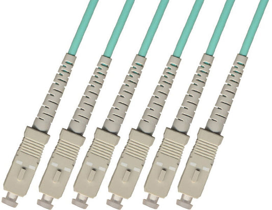 RiteAV - Direct Burial/Outdoor SC-SC 6-Strand Fiber Optic Cable - 10Gb Multimode (50/125) - 15M