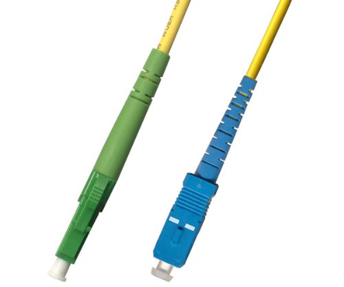 25M Singlemode Simplex Fiber Optic Cable (9/125) - LC/APC to SC/UPC