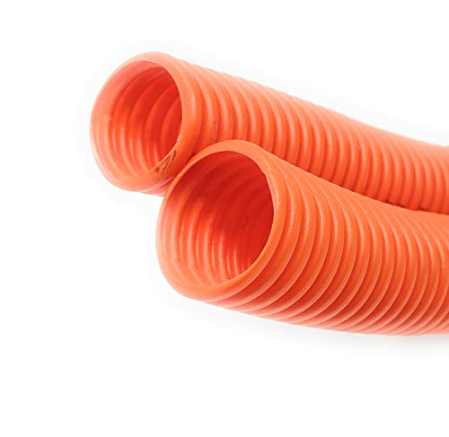 RiteAV (1-1/4") Direct Burial Corrugated Conduit for Outdoor Ethernet and Or Fiber Optic Cables with Pull String (1-1/4")