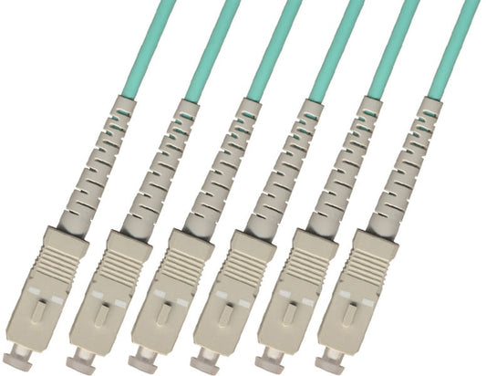 RiteAV - Direct Burial/Outdoor SC-SC 6-Strand Fiber Optic Cable - 10Gb Multimode (50/125) - 50M