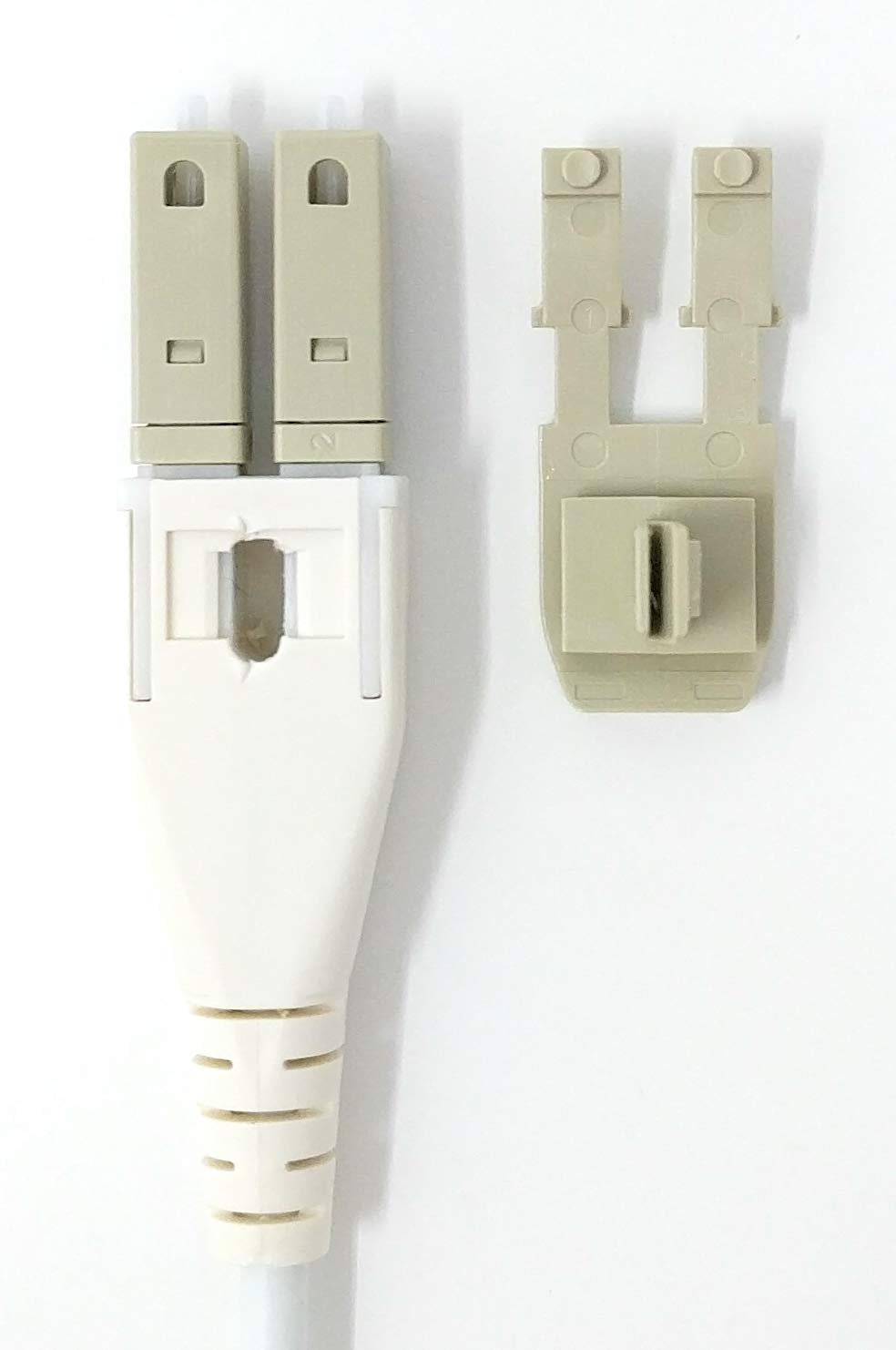 Ultra Spec Uniboot Multimode Duplex OM3 LC-UPC/LC-UPC Flat Clip Reverse Polarity High Density Fiber Optic Cable - 3 Meter