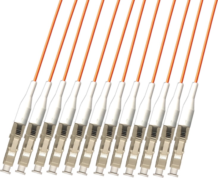 RiteAV - Direct Burial/Outdoor LC-LC 12-Strand Fiber Optic Cable - Multimode (50/125) - 10M