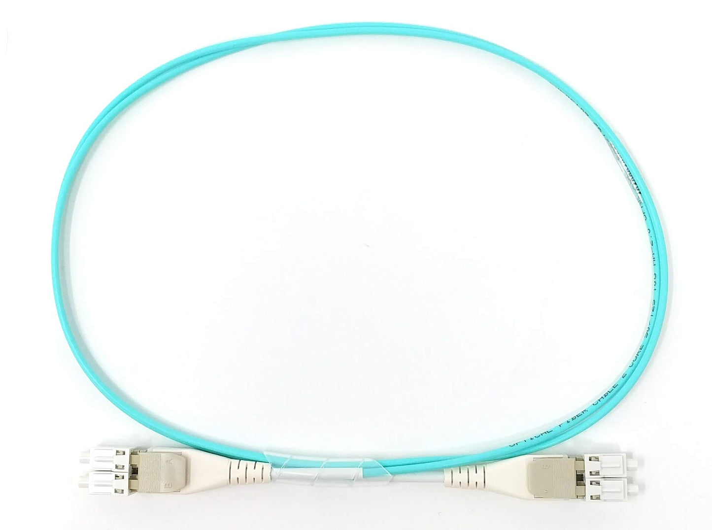 Ultra Spec Uniboot Multimode Duplex OM3 LC-UPC/LC-UPC Flat Clip Reverse Polarity High Density Fiber Optic Cable - 2 Meter