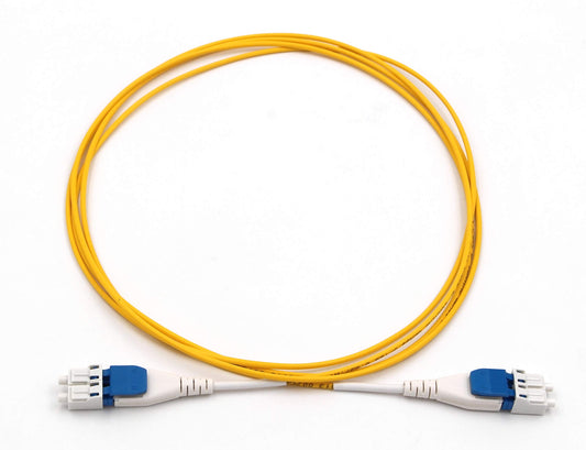 Ultra Spec Uniboot Singlemode Duplex LC-UPC/LC-UPC Flat Clip Reverse Polarity High Density Fiber Optic Cable - 5 Meter