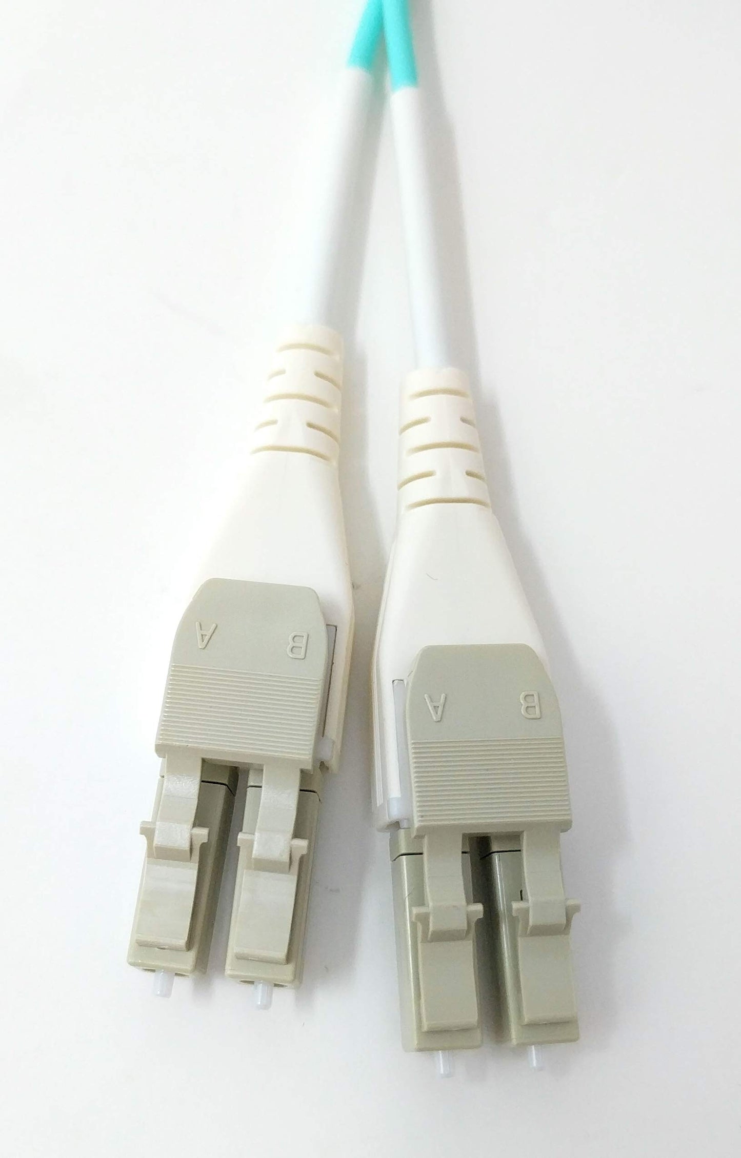 Ultra Spec Uniboot Multimode Duplex OM3 LC-UPC/LC-UPC Flat Clip Reverse Polarity High Density Fiber Optic Cable - 15 Meter