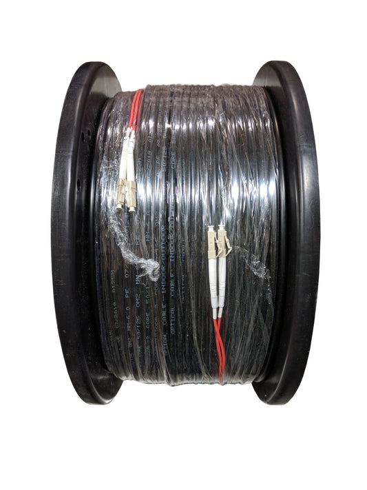 RiteAV - Direct Burial/Outdoor LC-LC 2-Strand Fiber Optic Cable - Multimode (50/125) - 200M (656ft)