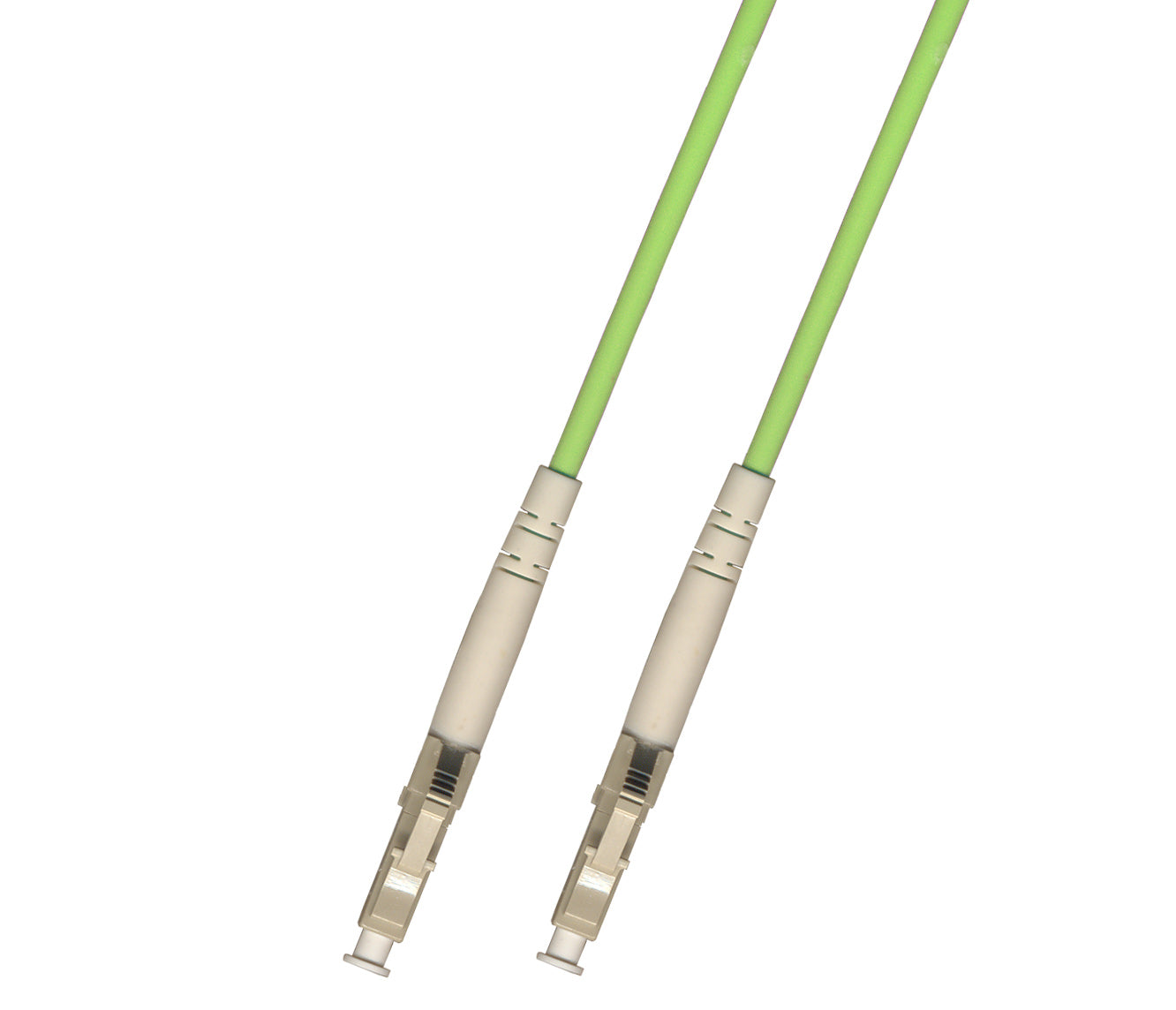 0.2M (7IN) 100Gb OM5 Multimode Simplex Fiber Optic Cable (50/125) - LC to LC - Lime Green