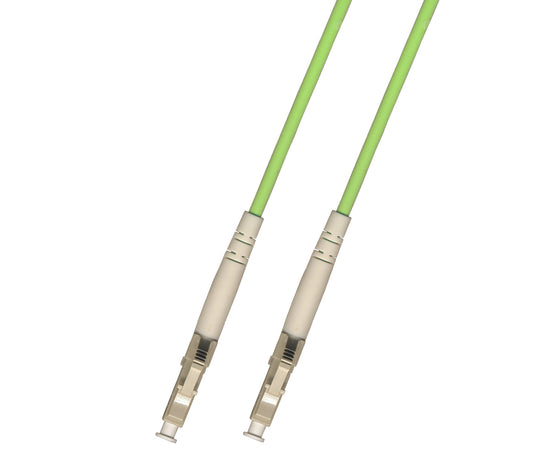 0.6M (2FT) 100Gb OM5 Multimode Simplex Fiber Optic Cable (50/125) - LC to LC - Lime Green