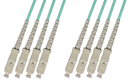 RiteAV - Direct Burial/Outdoor SC-SC 4-Strand Fiber Optic Cable - 10Gb Multimode (50/125) - 10M