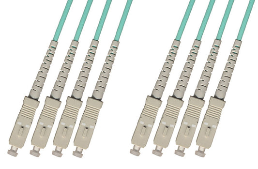 RiteAV - Direct Burial/Outdoor SC-SC 4-Strand Fiber Optic Cable - 10Gb Multimode (50/125) - 50M