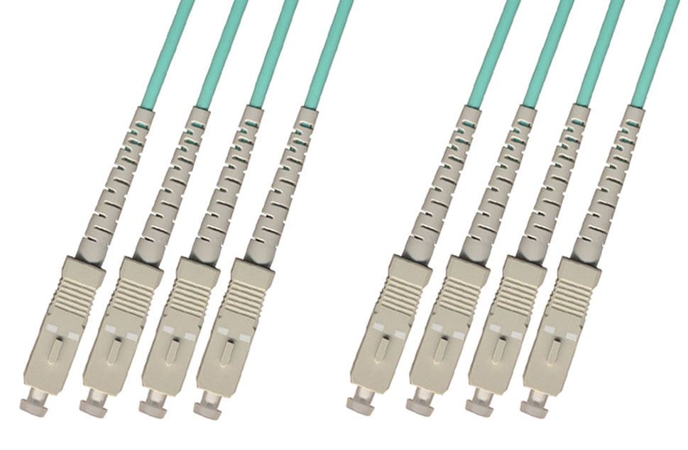 RiteAV - Direct Burial/Outdoor SC-SC 4-Strand Fiber Optic Cable - 10Gb Multimode (50/125) - 20M