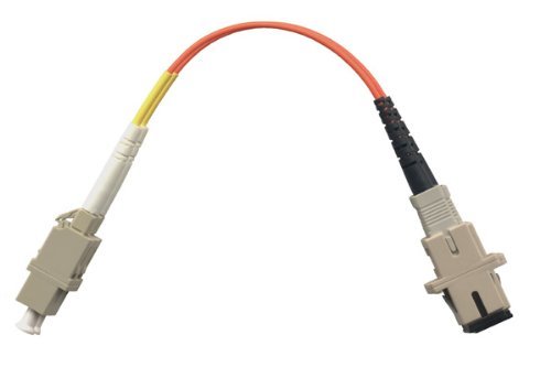 1FT LC Female SC Female Duplex Multimode 62.5/125 Fiber Optic Adapter Cable