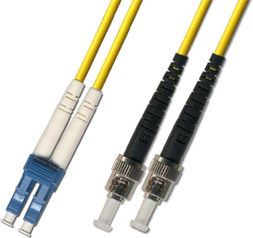 200 Meter Singlemode Duplex Fiber Optic Cable (9/125) - LC to ST - Yellow