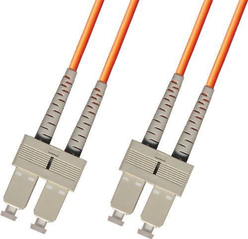 20 Meter OM1 Multimode Duplex Fiber Optic Cable (62.5/125) - SC to SC - Orange