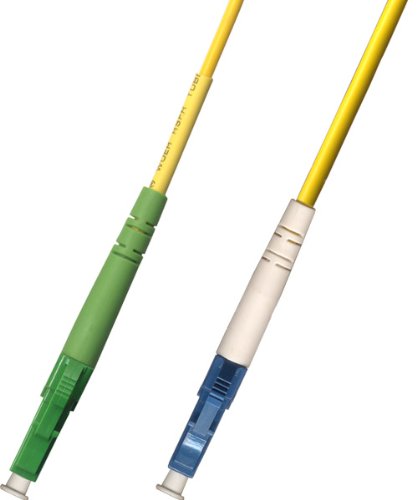 1M - Singlemode Simplex Fiber Optic Cable (9/125) - LC/APC to LC/UPC