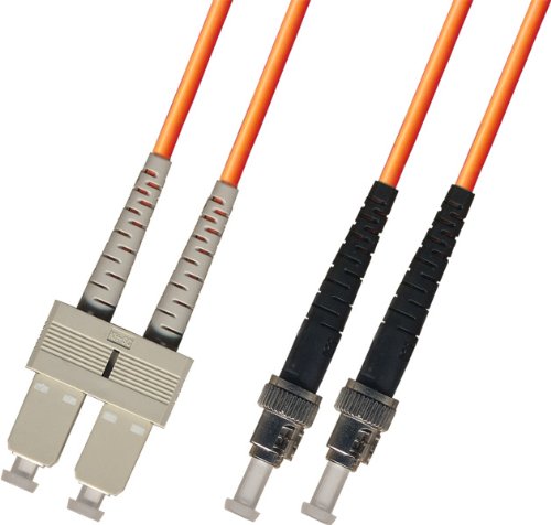 200M Multimode Duplex Fiber Optic Cable (50/125) - SC to ST