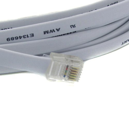 RiteAV - 275FT ( 83.8M ) RJ12/M to RJ12/M 6P6C Straight for Data Phone Line Cord - Gray