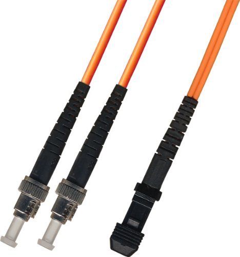 1M Multimode Duplex Fiber Optic Cable (62.5/125) - MTRJ to ST