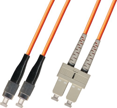 30M Multimode Duplex Fiber Optic Cable (62.5/125) - FC to SC