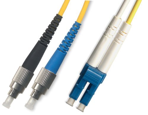 5M Singlemode Duplex Fiber Optic Cable (9/125) - FC to LC