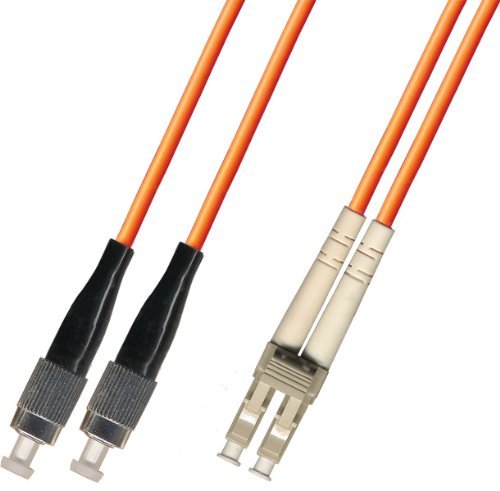 20M Multimode Duplex Fiber Optic Cable (50/125) - FC to LC