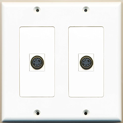 RiteAV - 2 Port S-Video - Dual Gang Wall Plate